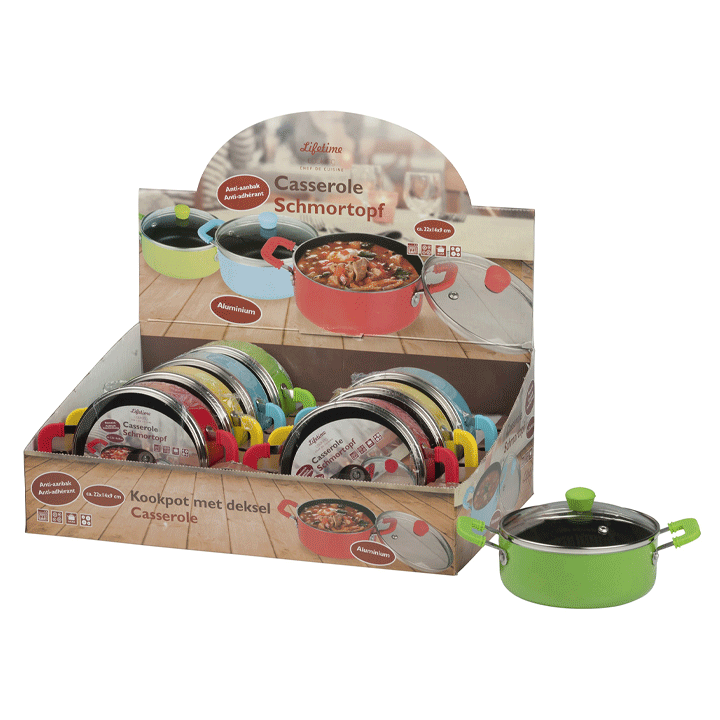 CASSEROLE 19X12X9,5CM LIFETIME COOKING DSPX8 SHK/IN