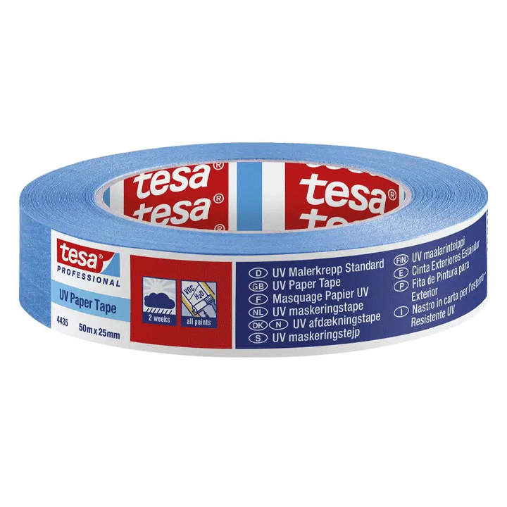 MASKING TAPE UV 25MMX50M BLUE