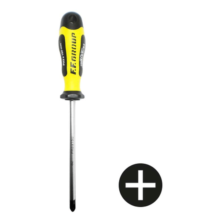 PRO GRIP SCREWDRIVER POZIDRIV PZ1X80MM FF GROUP