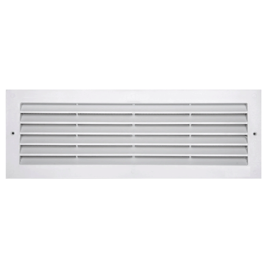 VENTILATION GRILL ABS 9.5X33.3CM RECESS MOUNTING + NET WHITE