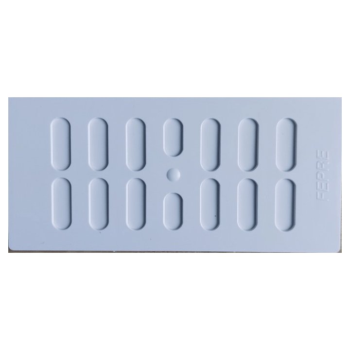 VENTILATION GRILL ABS ADJUSTABLE 9.1X19.3CM WHITE