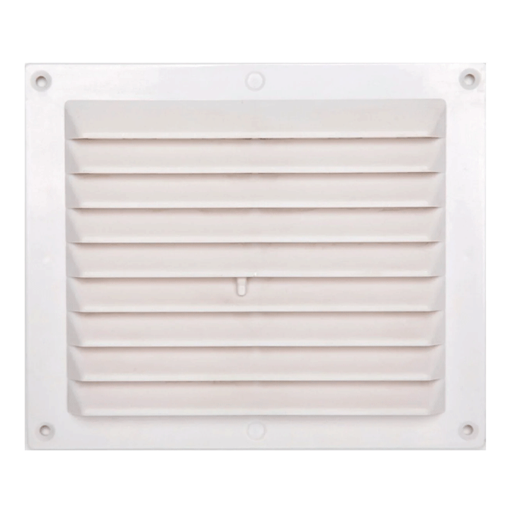 VENTILATION GRILL ABS ADJUSTABLE 14.6X17.5CM WHITE