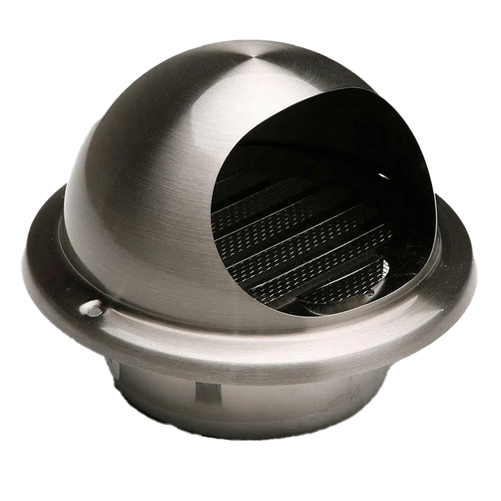VENTILATION GRILL INOX KOPPA ? 9.7-11.1CM RECESS MOUNTING + NET