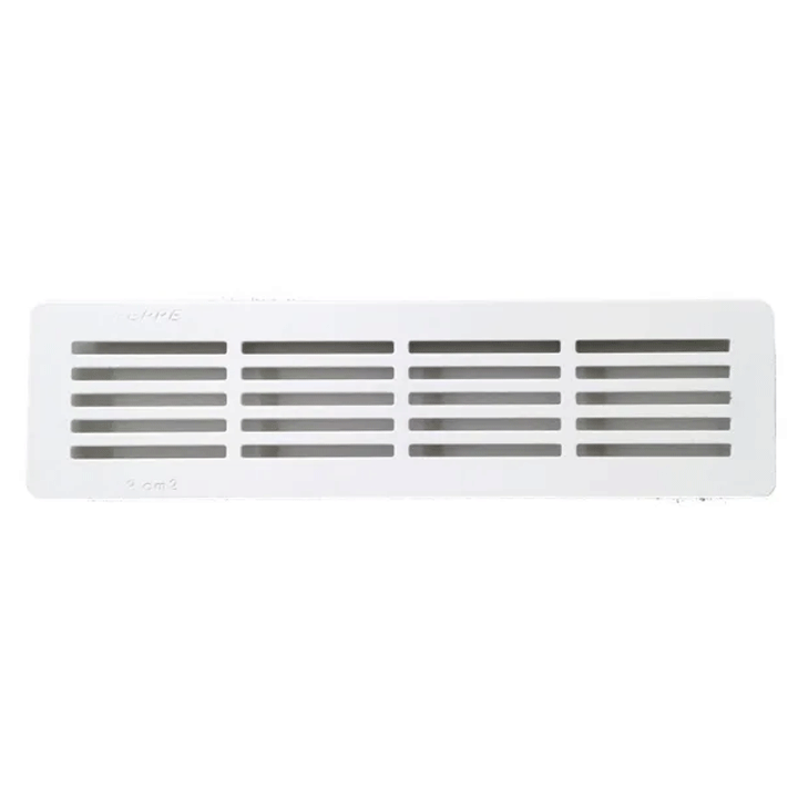 VENTILATION GRILL ALUMINIUM 6.6X28CM DECOR RECESS MOUNTING WHITE