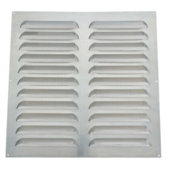 VENTILATION GRILL ALUMINIUM 50X50CM REINFORCED 1.5MM AIRFLOW + NET