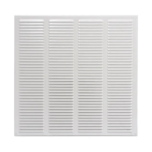 VENTILATION GRILL ALUMINIUM 39X39CM REINFORCED 1.5MM WHITE