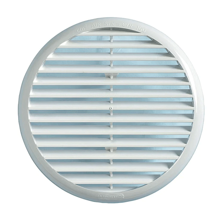 PLASTIC VENTILATION GRILL ROUND 4"