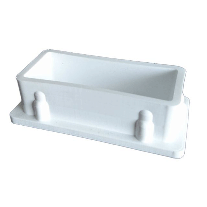 TUBE INSERTS RECT. 40X80MM WHITE