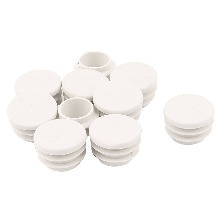 TUBE INSERTS ROUND WHITE 22MM