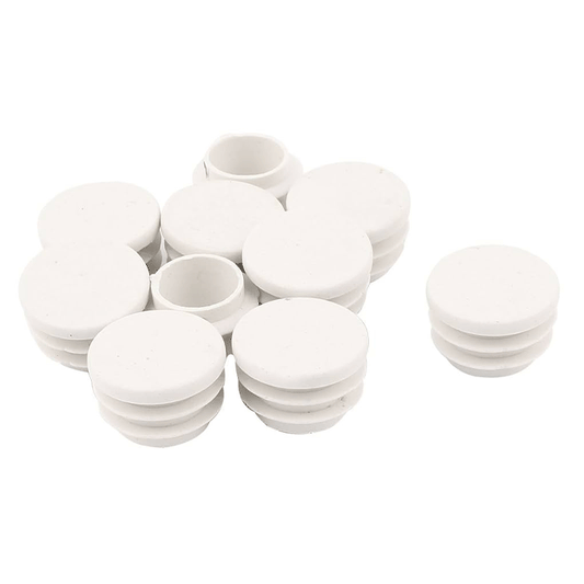 TUBE INSERTS ROUND WHITE 22MM