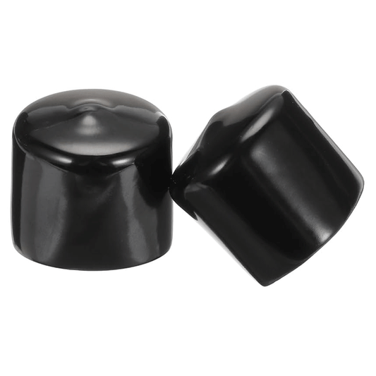 TUBE CAPS ROUND BLACK 34MM