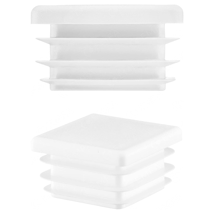 TUBE INSERTS SQUARE WHITE 40X40MM