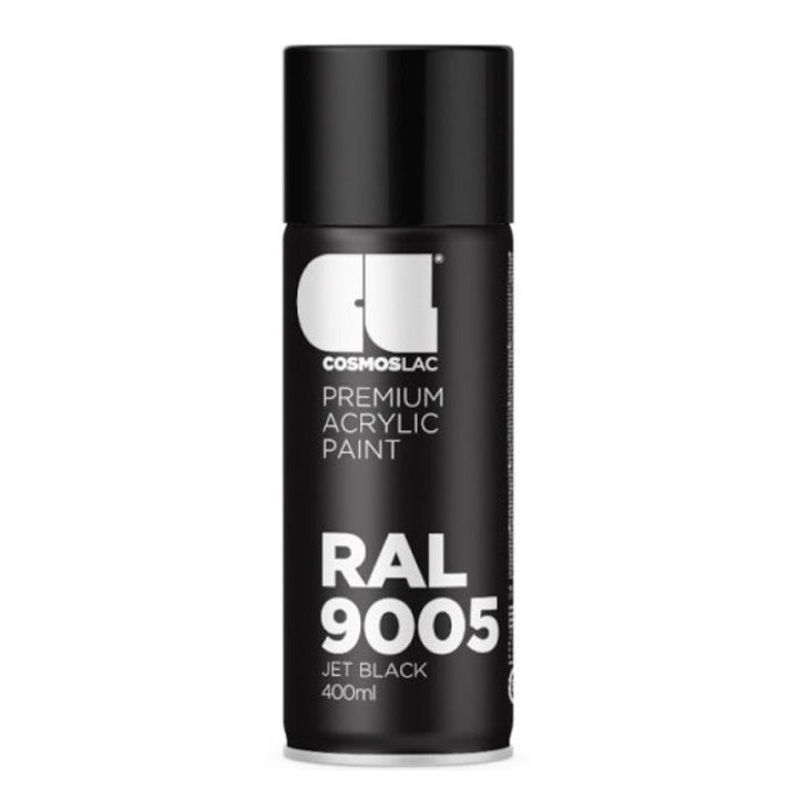 SPRAY BLACK MATT RAL9005 N304 400ML COSMOSLAC