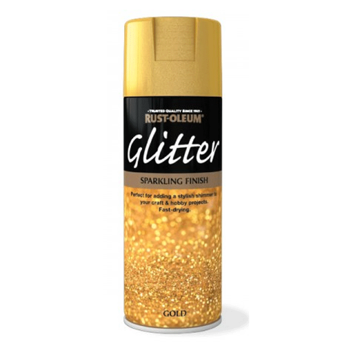 GOLD GLITTER SPRAY 400ML RUSTOLEUM