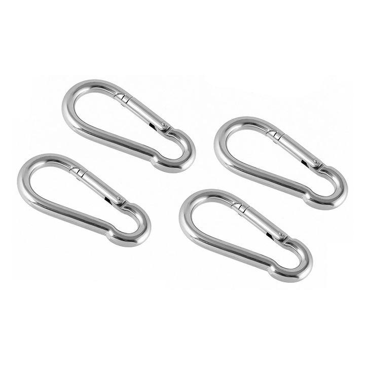 CARABINER HOOK 5X50MM 4PCS