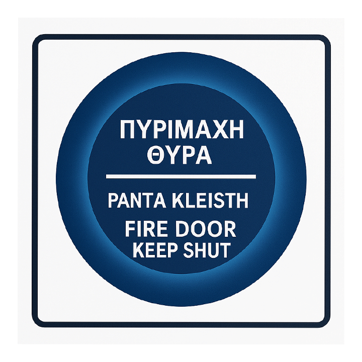 SIGN FIRE EXIT 8X8CM