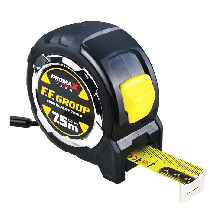 POWER LOCK MEASURING TAPE WITH METRIC&IMPERIAL SYSTEM 5M 16FTX25MM FF GROUP