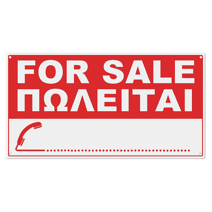 SIGN "FOR SALE" 60X30