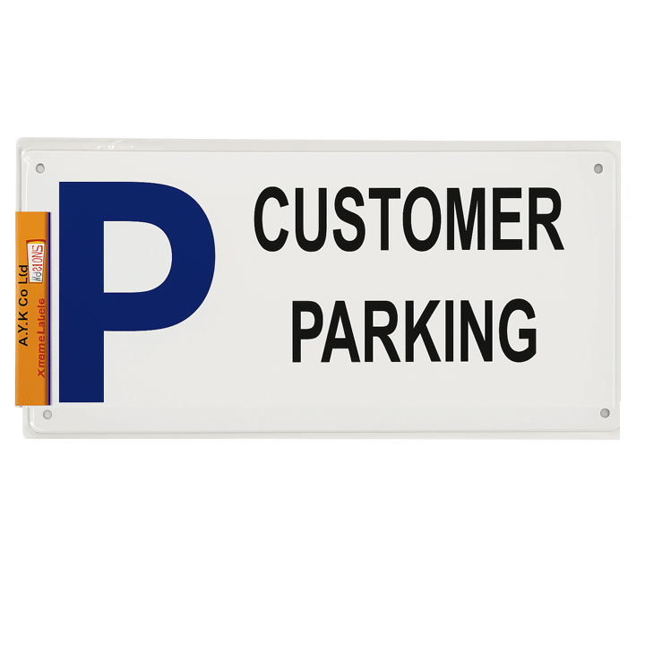 SIGN CUSTOMER PARKING 34X17