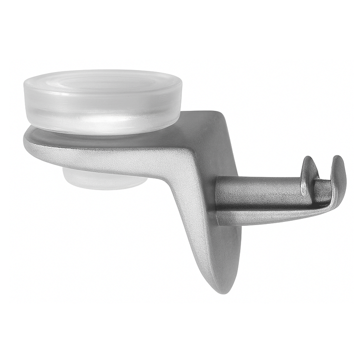 SHELF SUPPORT NICKEL 5MM WITH SUCKER 10PCS