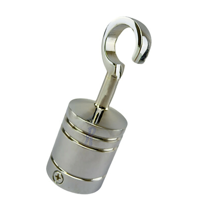 CHROME END HOOK 32MM