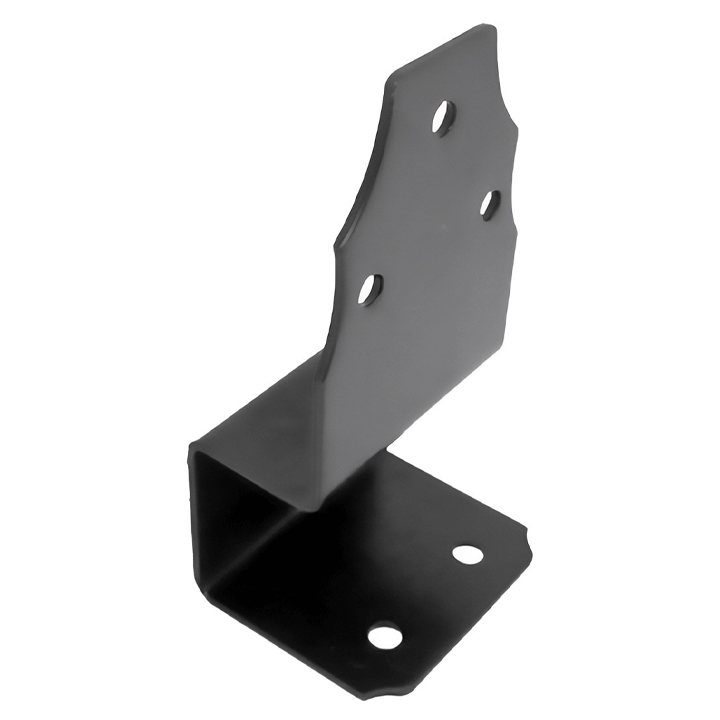 POST BASES HEAVY DUTY ADJUSTABLE BLACK 210X6MM