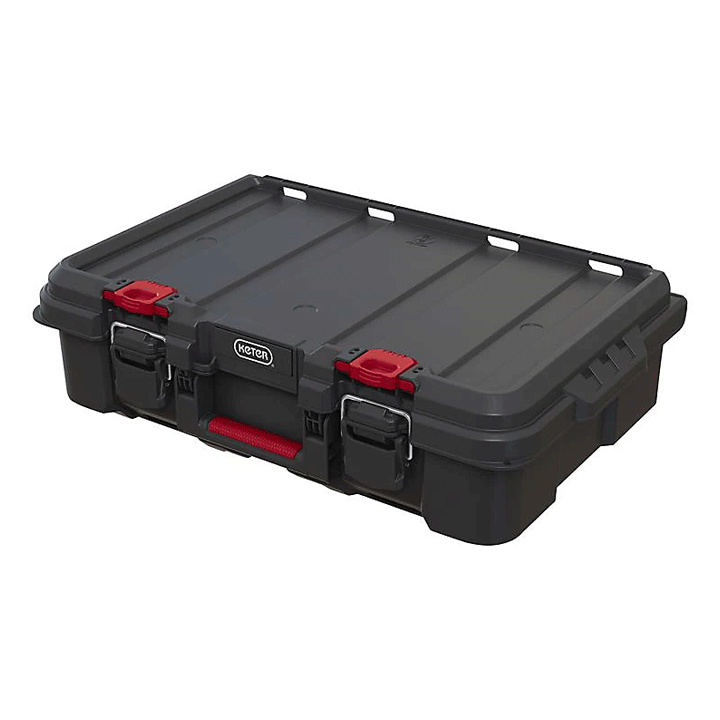 KETER STACK "N" ROLL TOOL CASE BLACK/RED