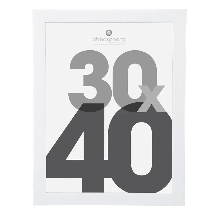 WHITE PHOTO FRAME 30X40 LISE DIS