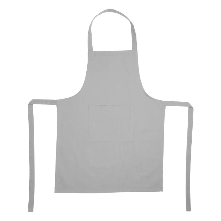 GREY COTTON APRON 60X80