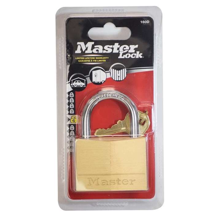 MAS. BRASS PADLOCK 60MM 160D