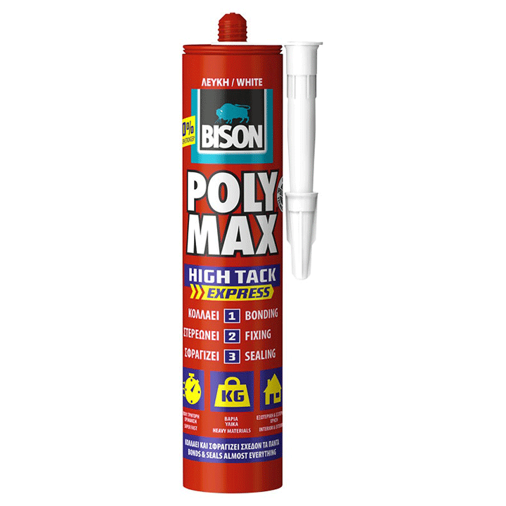 BISON POLY MAX INSTANT GRIP WHITE 425G