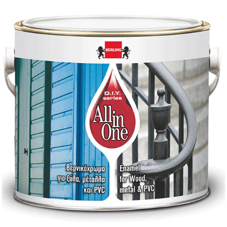 ALL IN ONE WATERBASED ENAMEL BLACK 0.5L