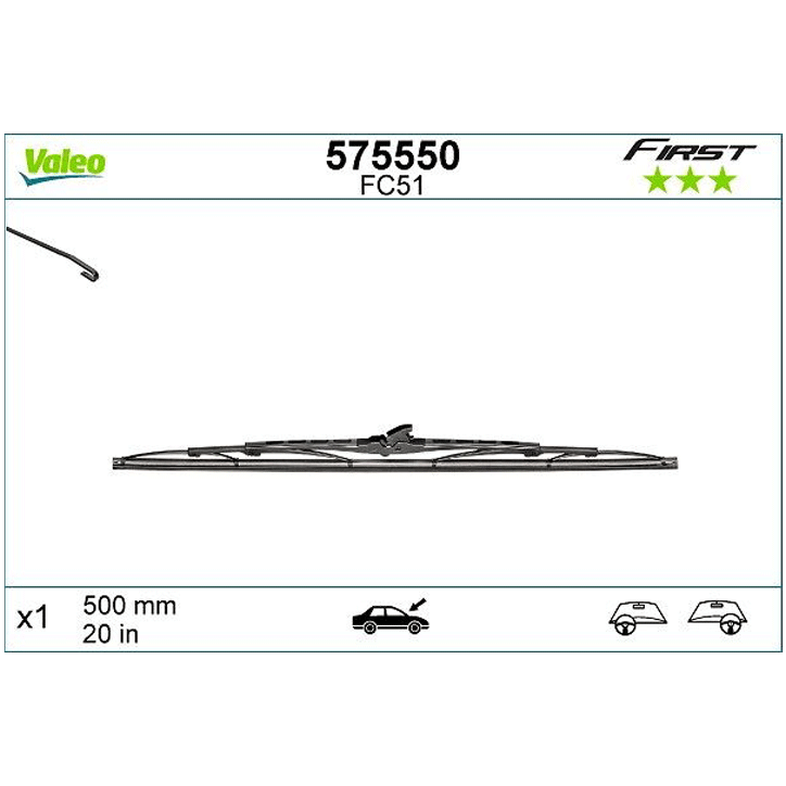 WIPER FIRST 1 X 20" VALEO