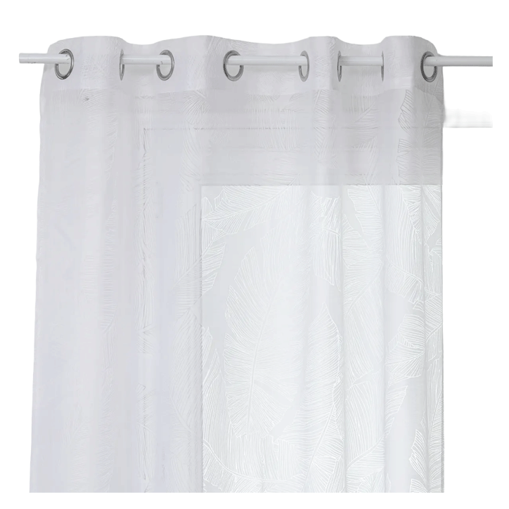 NET CURTAIN LEAF WH 140X240
