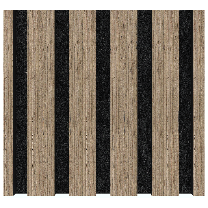 ACOUSTIC PANELS NATURAL PAINTED WALNUT 2900X600MM