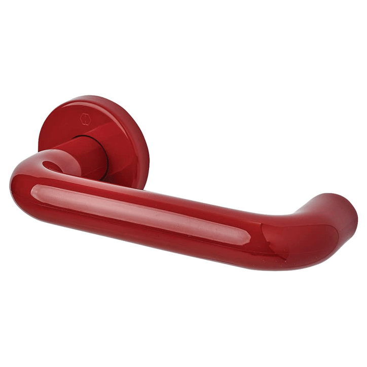 DOOR HANDLES RED PLASTIC