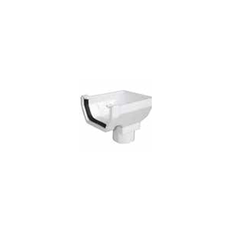 DOWNPIPE ELBOW INTENRAL PLASTIC WHITE*