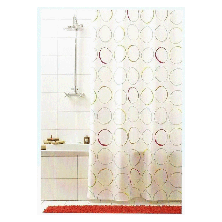 TEXTILE SHOWER CURTAIN 180X200