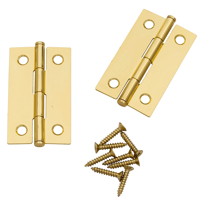 BUTT HINGE 1-1/2" SOLID BRASS