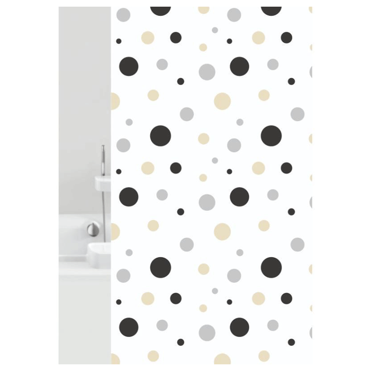 TEXTILE SHOWER CURTAIN 180X200