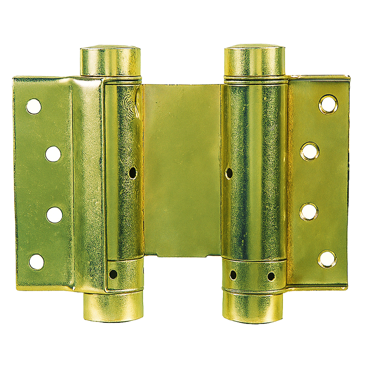 DOUBLE ACTING SPRING HINGES BRASS 10CM