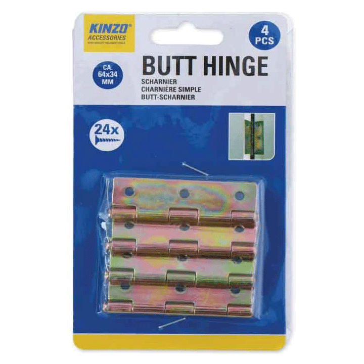 TABLE HINGE 4PC INCL. 24SCREWS