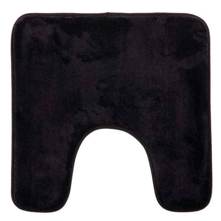 SOFT USHAPE TOILET MAT 48X48 BLACK