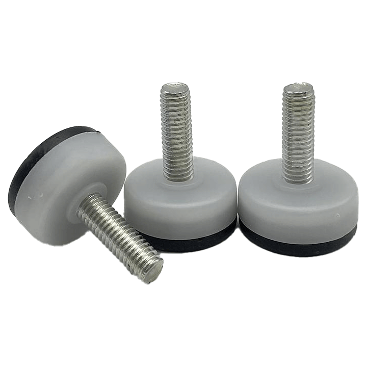 ADJUSTABLE LEG 2040 30X10X25 WHITE BLACK