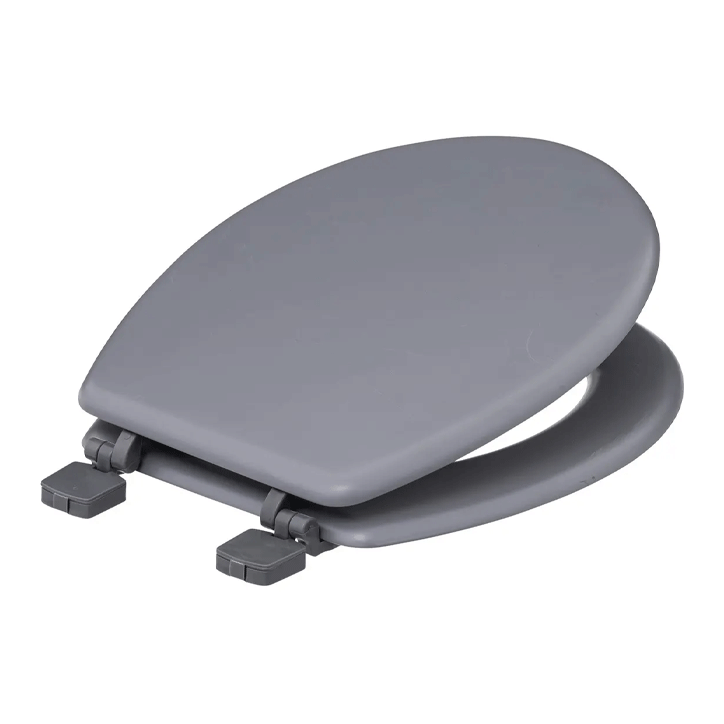 TOILET SEAT WOOD 18' GREY
