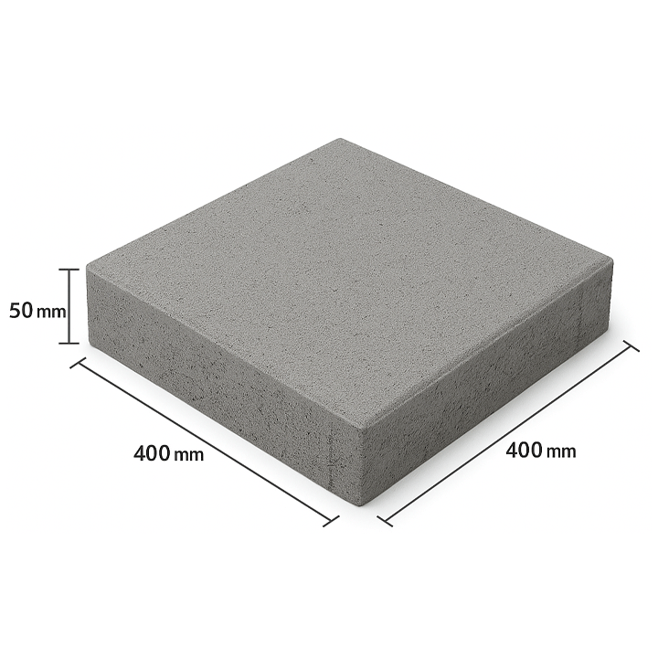 PAVING SLAB GREY 400X400X50MM