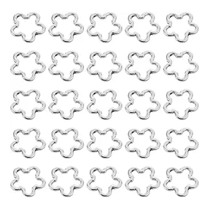 FLOWER RINGS METAL 100PCS