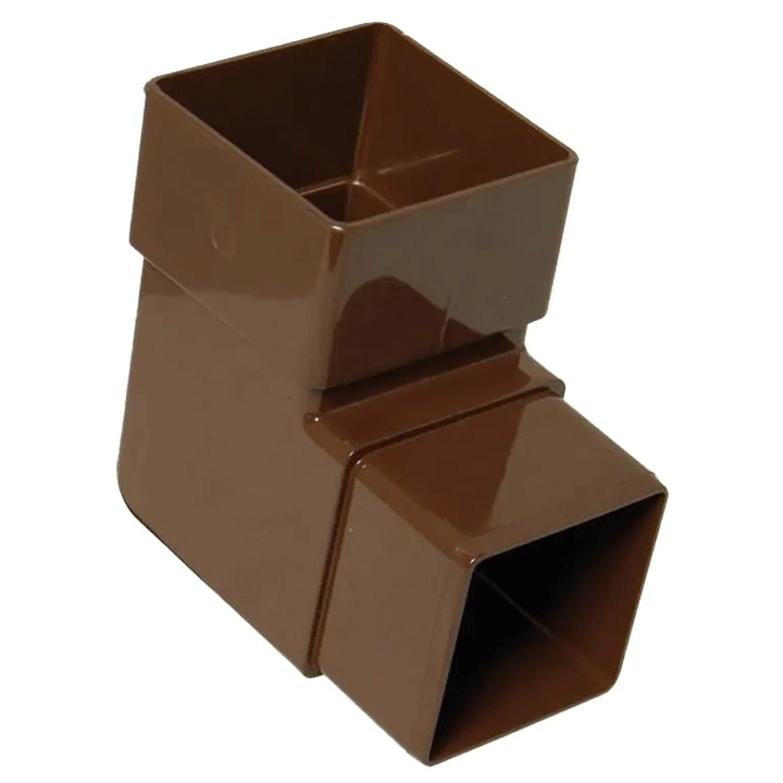 DOWNPIPE ELBOW PLASTIC BROWN