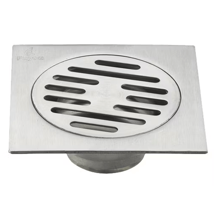 FLOOR DRAIN ANTI-ODOUR 150X150MM ?2-1/2" INOX