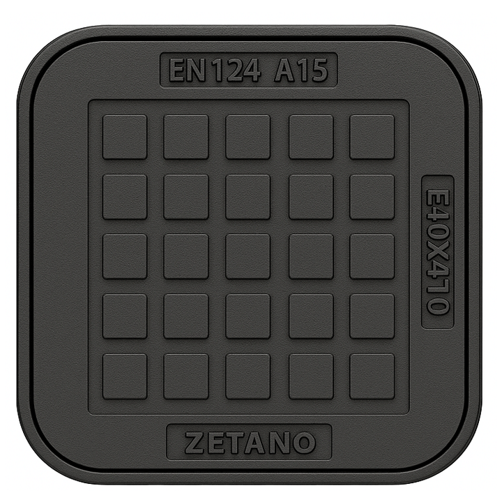 MANHOLE CAST IRON EN124 60X60CM A15